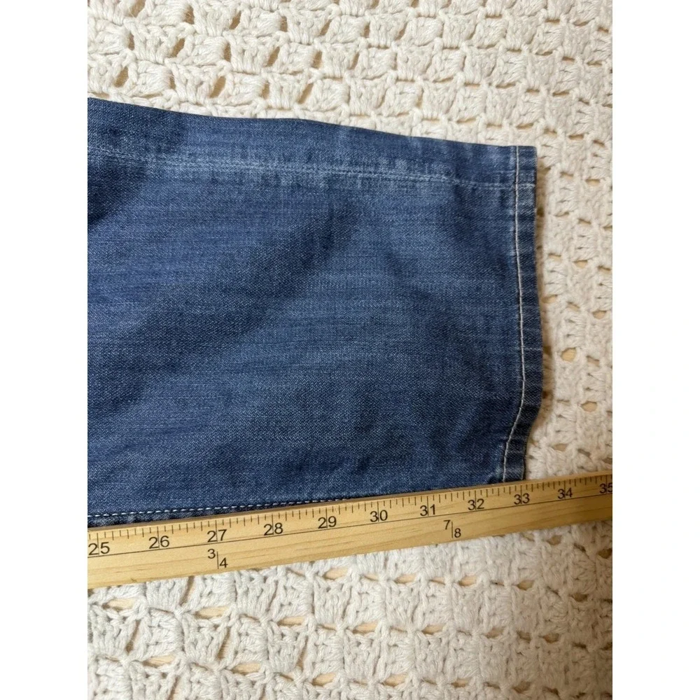True Religion‎ Jeans Mens Tag 40 Fits W42 L33 Blue Denim Skinny Flap Mesh